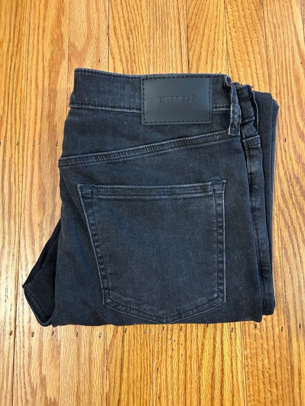 Express Men's Skinny Jeans 30x34 Washed Black